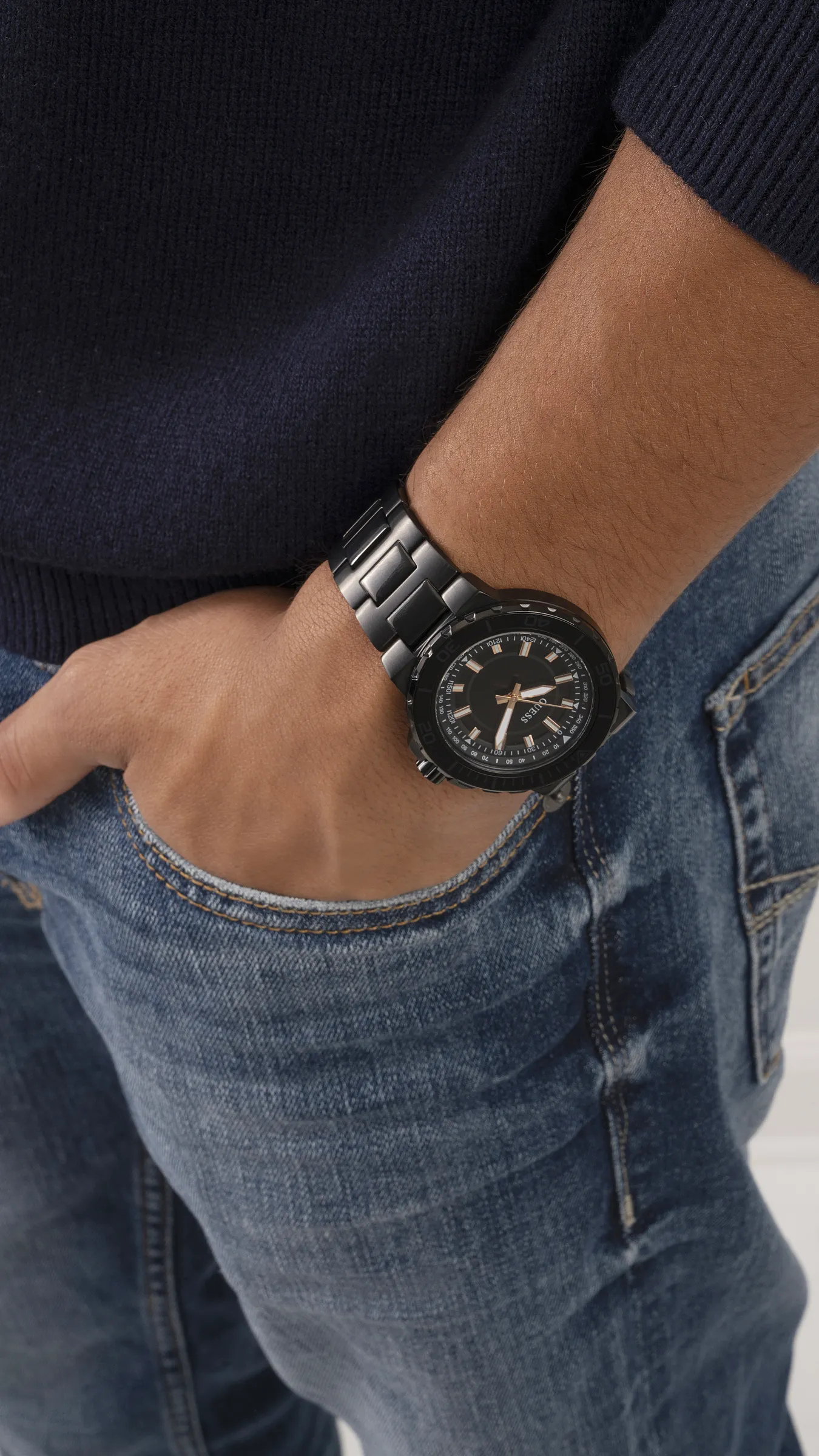 Guess Analog Black Dial Men Watch-GW0426G3