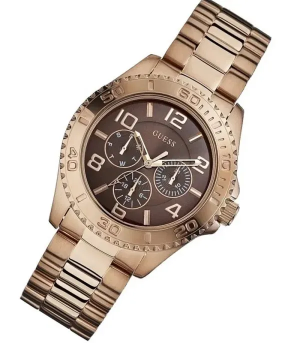 Guess Brown Dial Rose Gold Watch Women's W0231L8