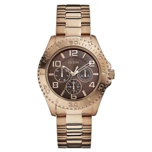 Guess Brown Dial Rose Gold Watch Women's W0231L8