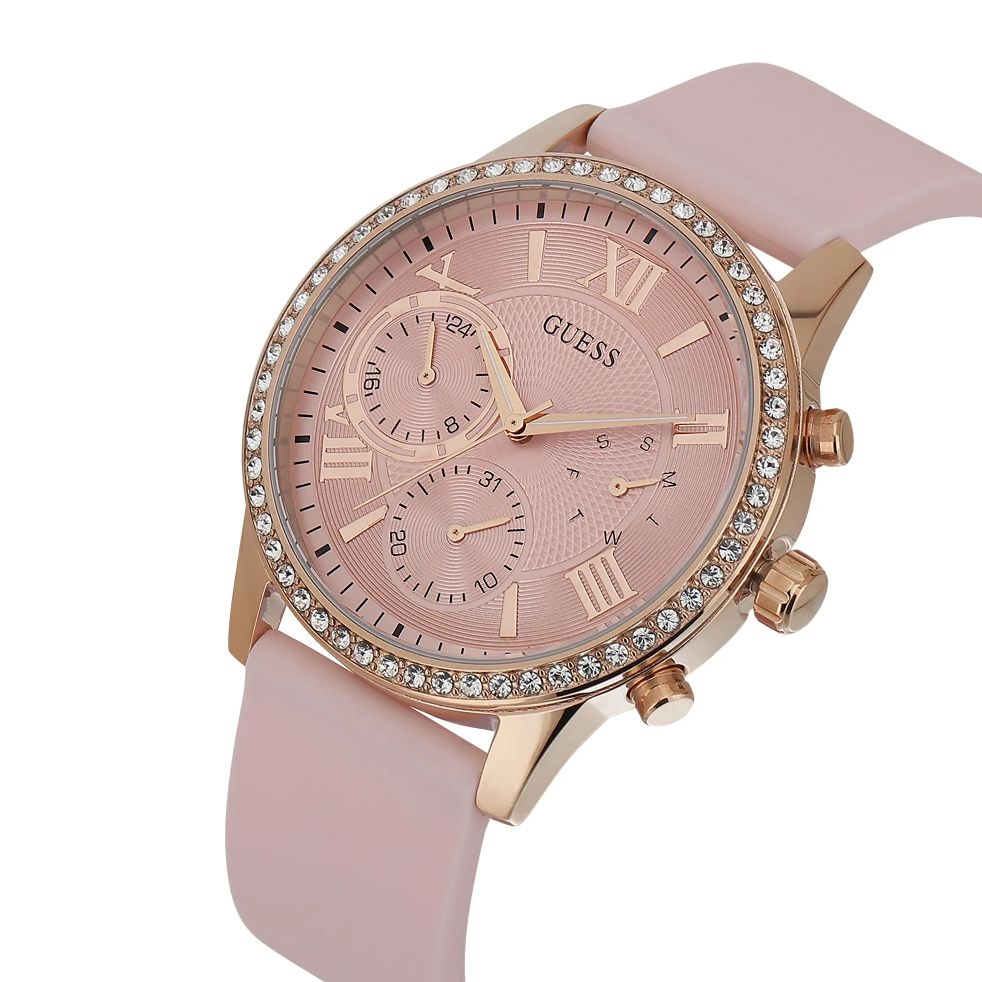 Guess Champagne Dial Women Watch - U1135L2M