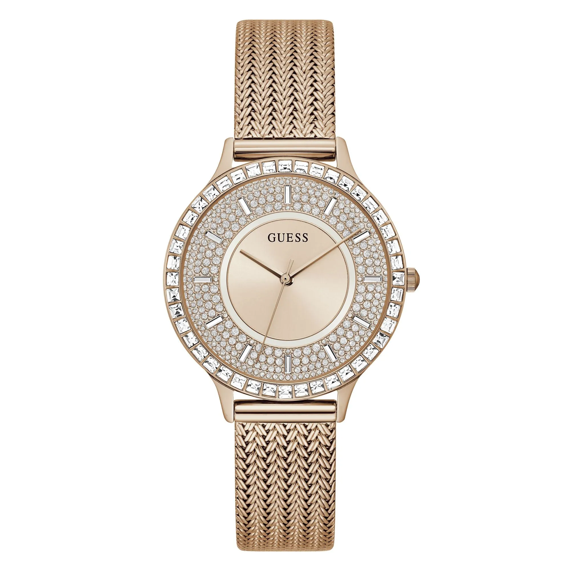 Guess Ladies Rose Gold Tone Analog Watch - GW0402L3