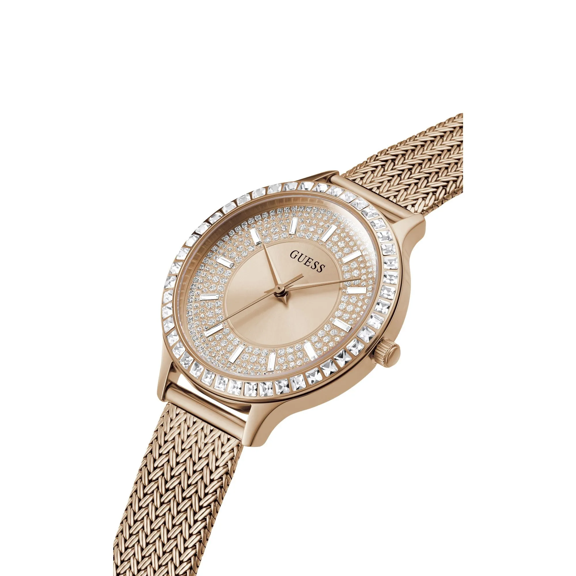 Guess Ladies Rose Gold Tone Analog Watch - GW0402L3