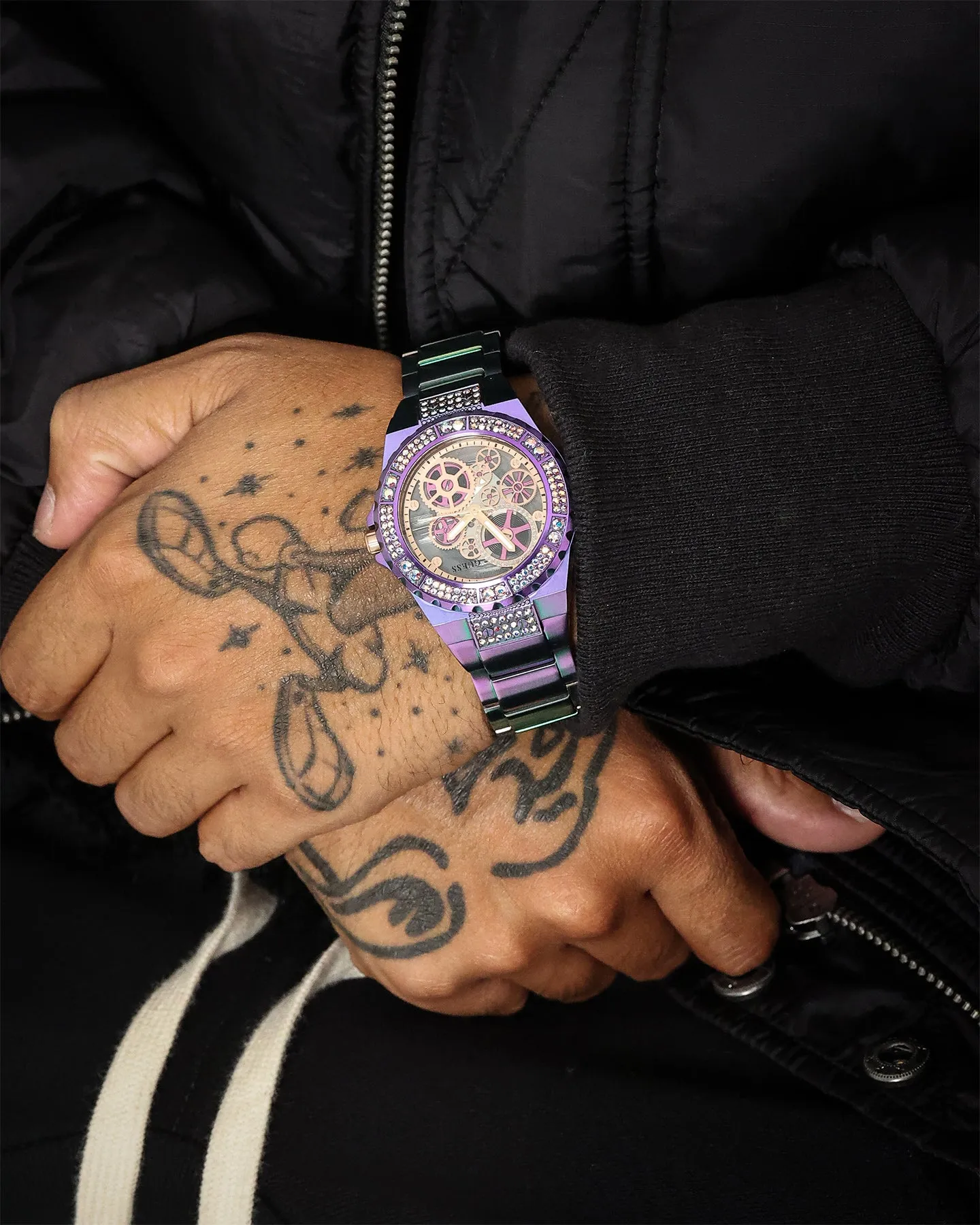 Guess Mainline Reveal Iridescent Watch Iridescent