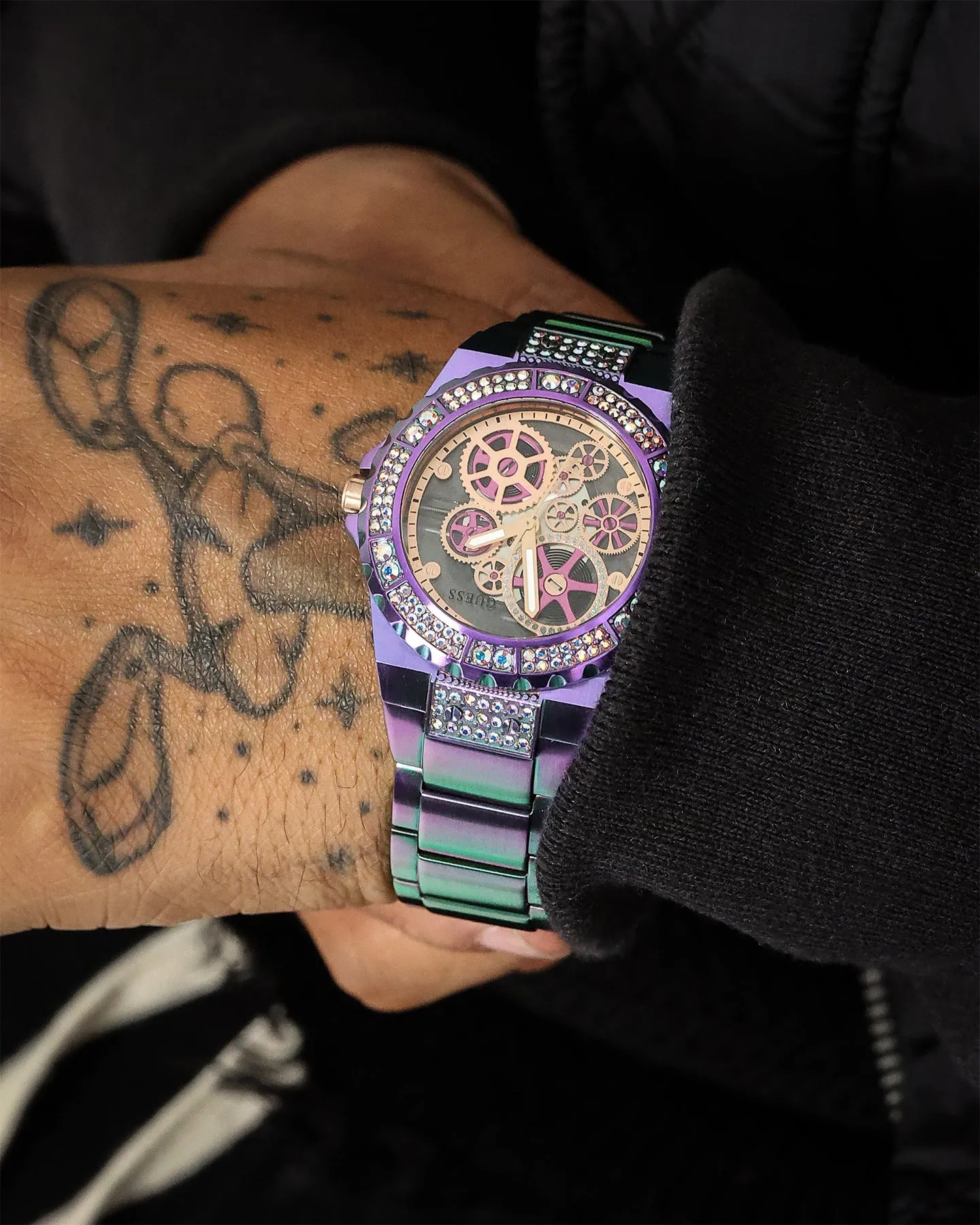 Guess Mainline Reveal Iridescent Watch Iridescent