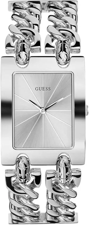 Guess Rectangular Silver Women's Watch W1117L1