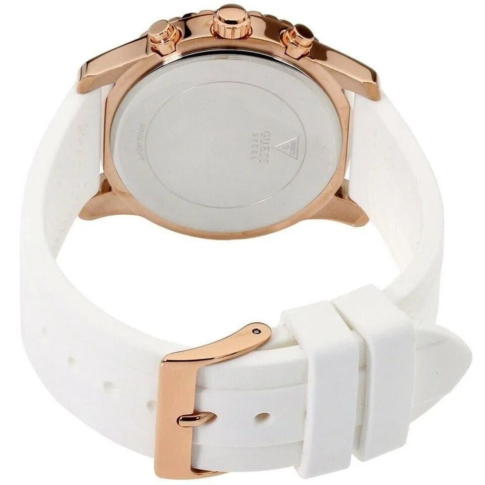 Guess Solar Rose Gold Rubber Strap Women's Watch W1135L1