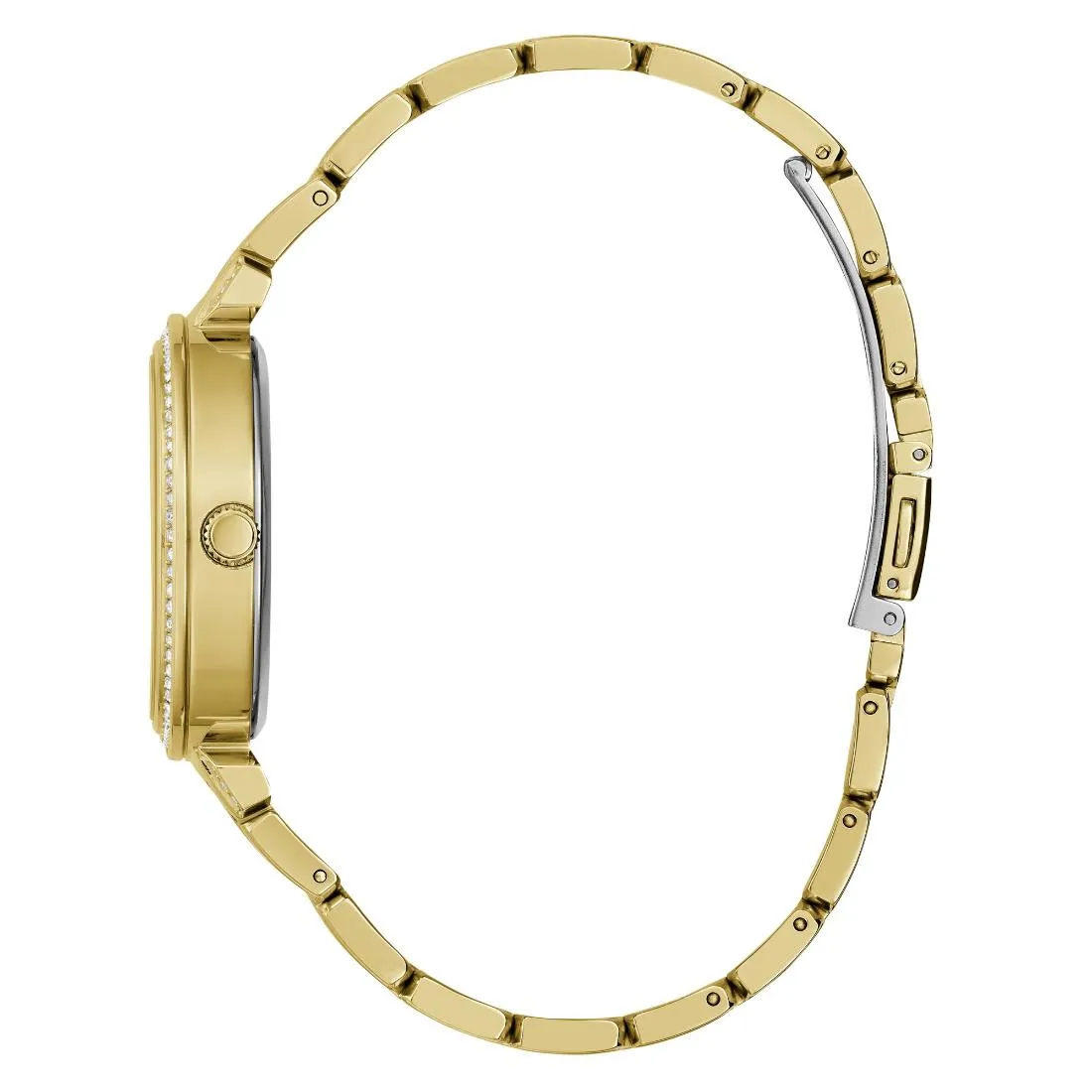 Guess Women 36 mm Gold Dial Analog Watch- GW0528L2