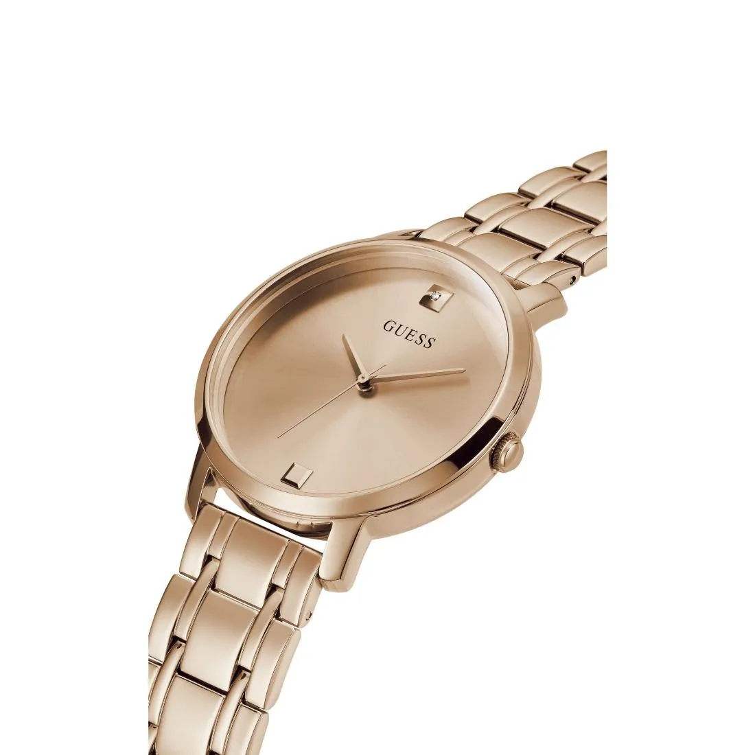 Guess Women 40 mm Rose Gold Dial Analog Watch- U1313L3