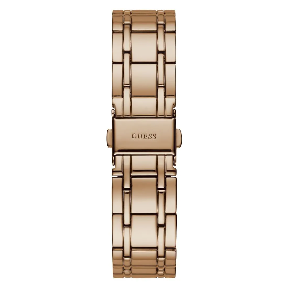Guess Women 40 mm Rose Gold Dial Analog Watch- U1313L3