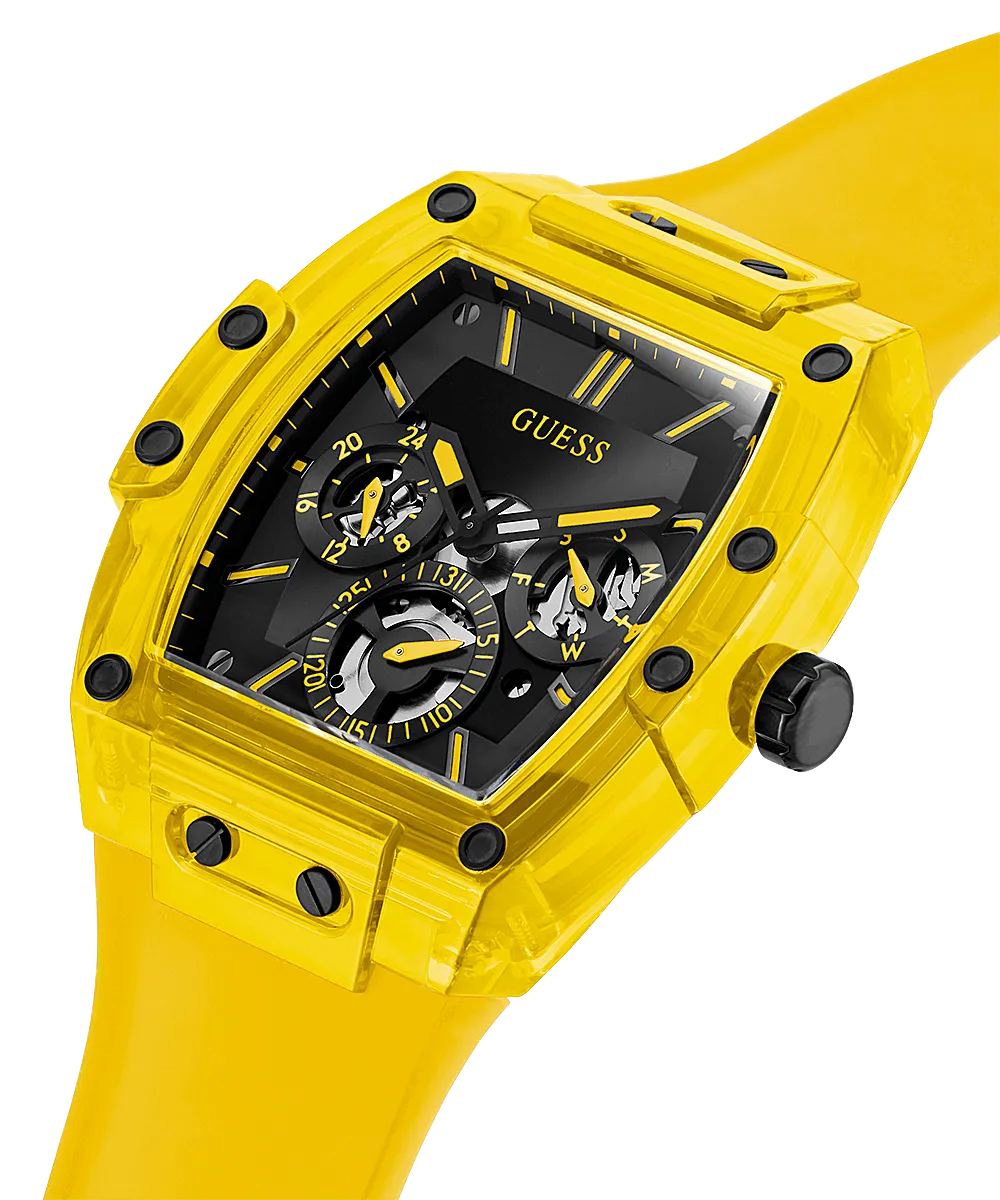 Guess Yellow Silicone Men's Watch GW0203G6