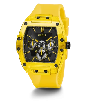 Guess Yellow Silicone Men's Watch GW0203G6