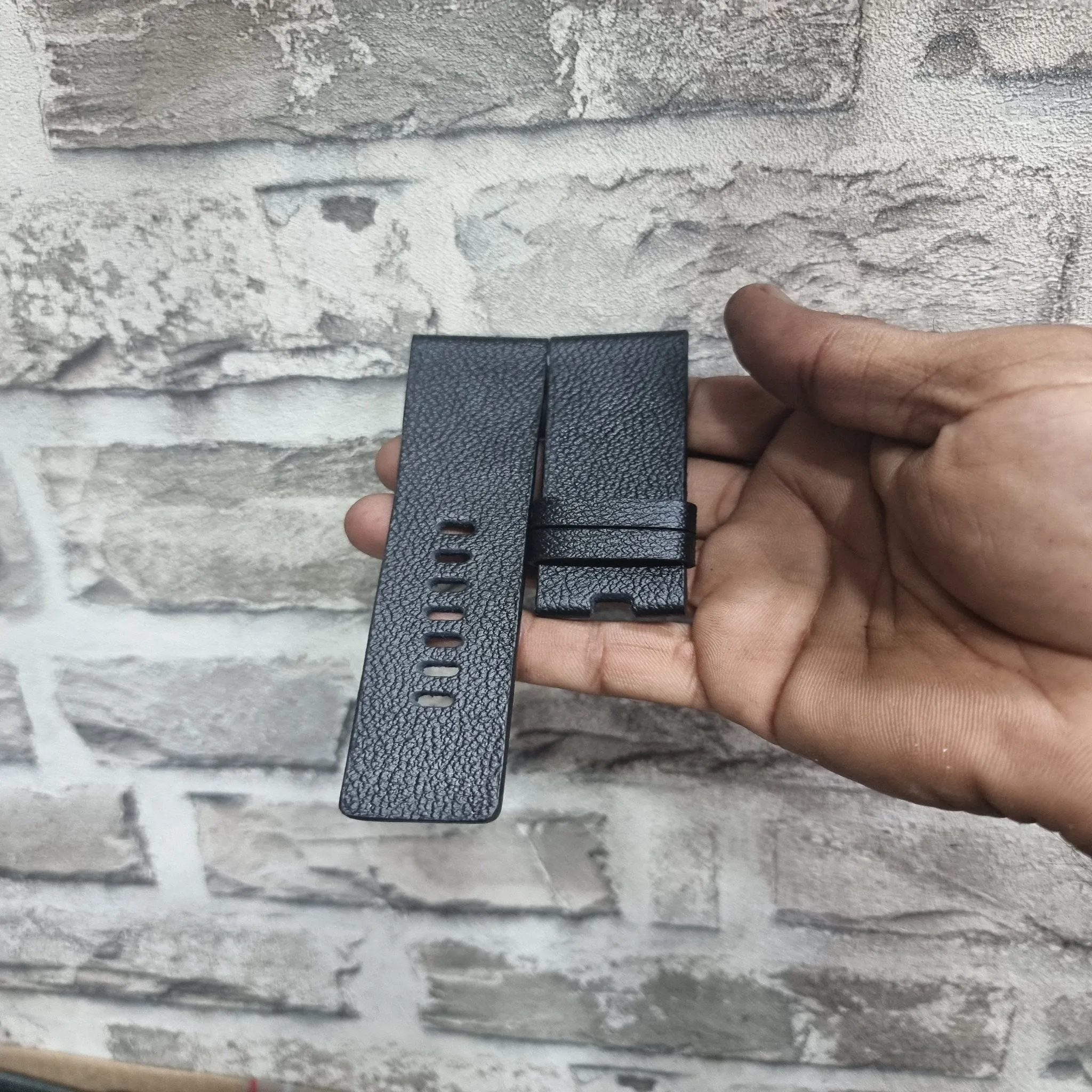 Handmade diesel watch leather strap