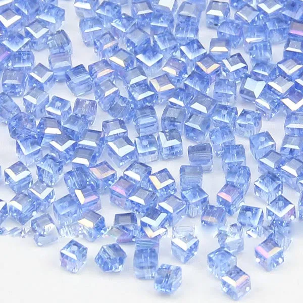 High quality 4mm 100pcs Square shape Upscale Austrian crystal beads loose bead quadrate glass ball supply bracelet Jewelry H482