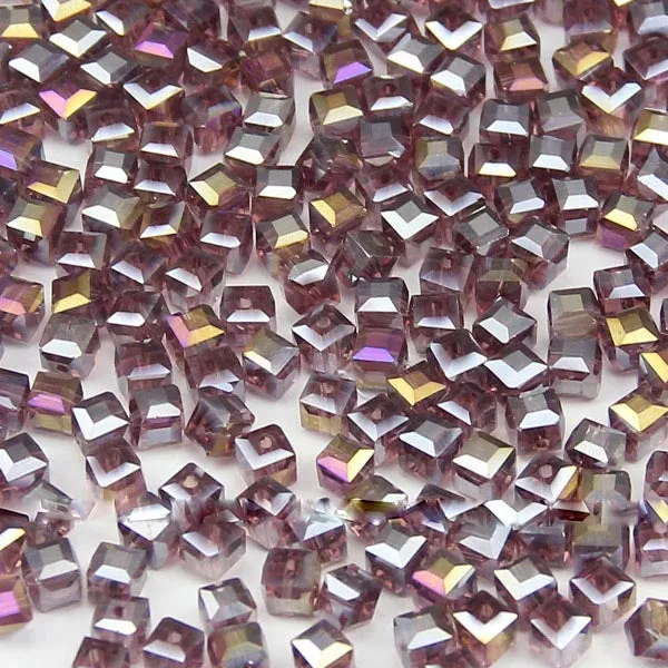 High quality 4mm 100pcs Square shape Upscale Austrian crystal beads loose bead quadrate glass ball supply bracelet Jewelry H482