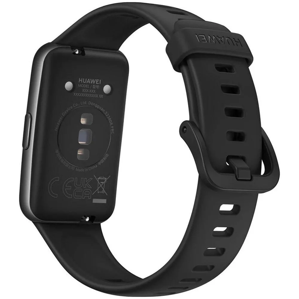 Huawei Band 7 LEA-B19 Dark Gray Durable Polymer Case With Graphite Black Silicone Strap