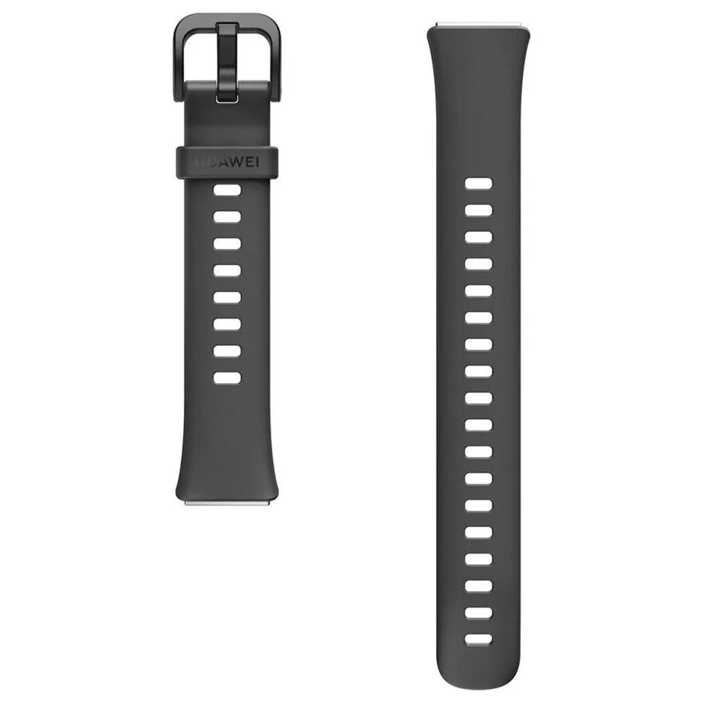 Huawei Band 7 LEA-B19 Dark Gray Durable Polymer Case With Graphite Black Silicone Strap
