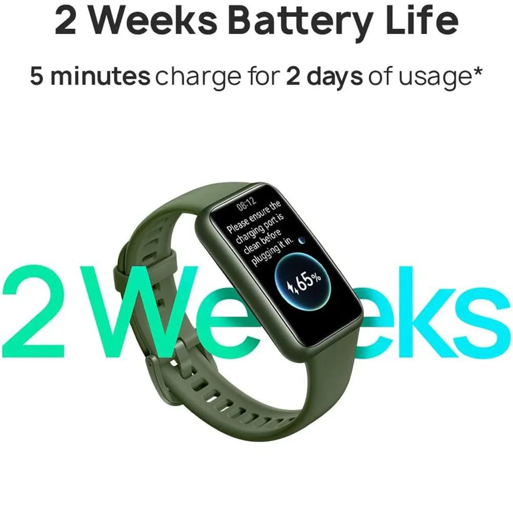Huawei Band 7 LEA-B19 Dark Gray Durable Polymer Case With Graphite Black Silicone Strap