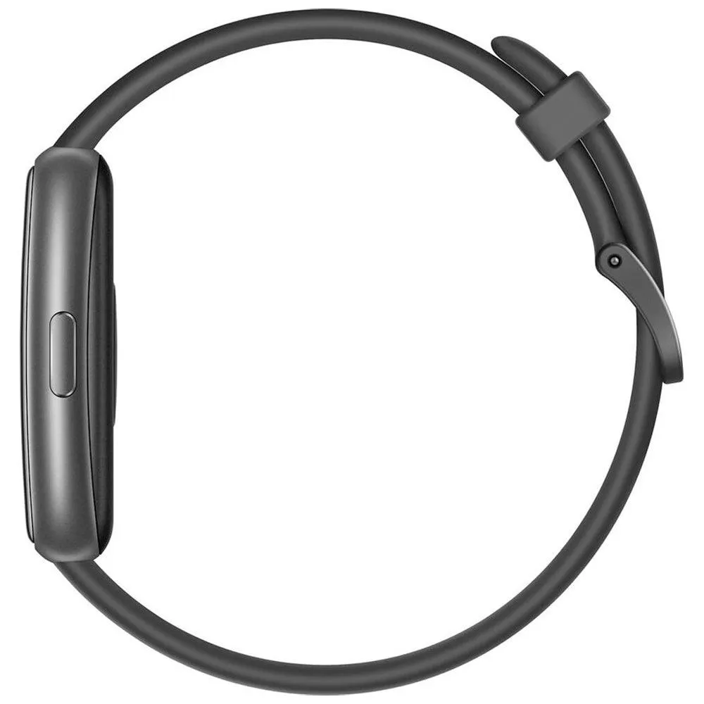 Huawei Band 7 LEA-B19 Dark Gray Durable Polymer Case With Graphite Black Silicone Strap