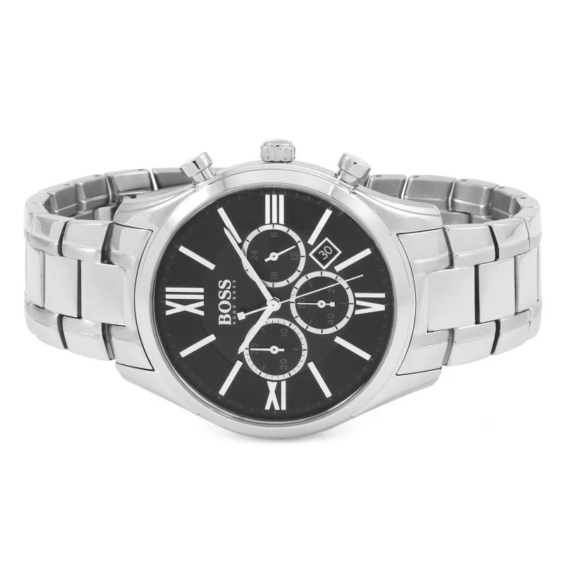 Hugo Boss Ambassador Black Dial Chronograph Men's Watch 1513196