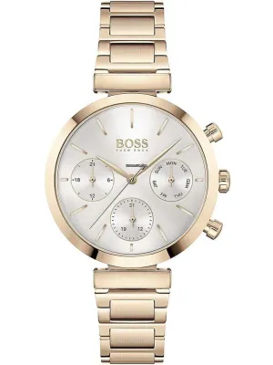 Hugo Boss Flawless Chronograph Rose Gold Women's Watch 1502531