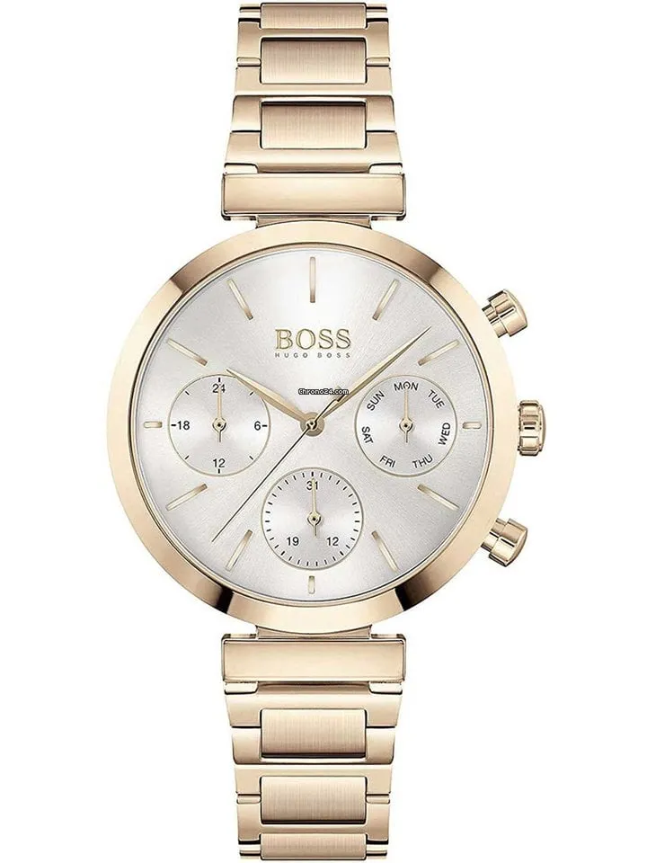 Hugo Boss Flawless Chronograph Rose Gold Women's Watch 1502531