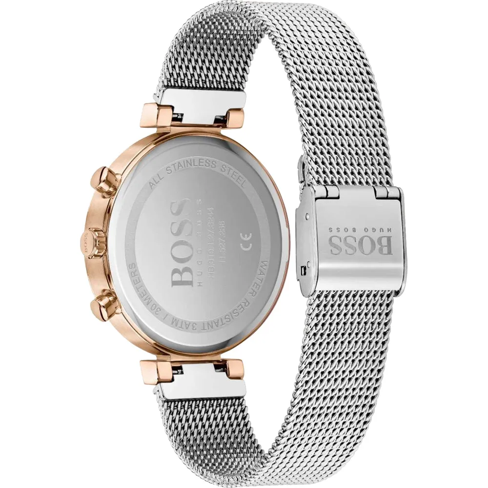 Hugo Boss Flawless Silver Mesh Women's Watch 1502551