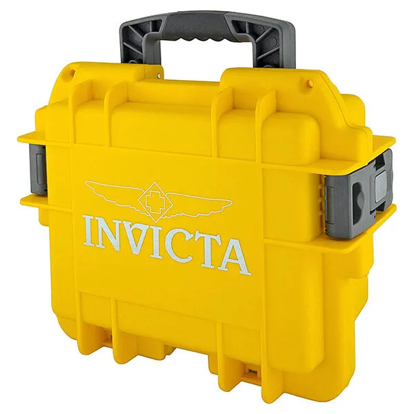 Invicta 3 Slot Watch Case Yellow DC3YEL