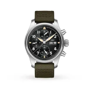 IWC Schaffhausen 41mm Pilot Spitfire Mens Watch IW387901