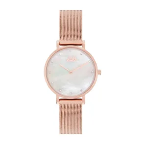 Jag Ladies Rose Gold Tone Watch J2233A