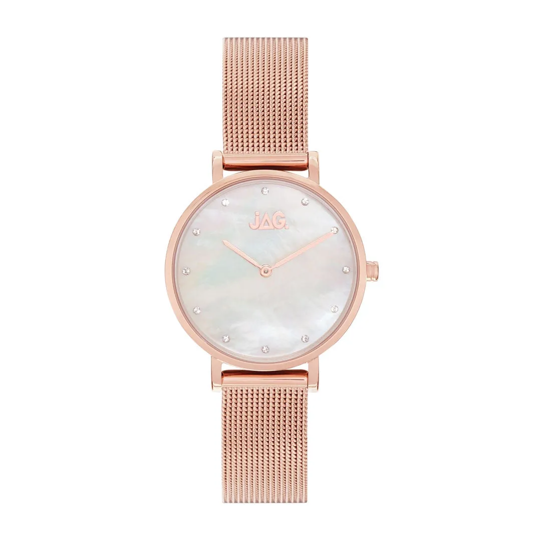 Jag Ladies Rose Gold Tone Watch J2233A