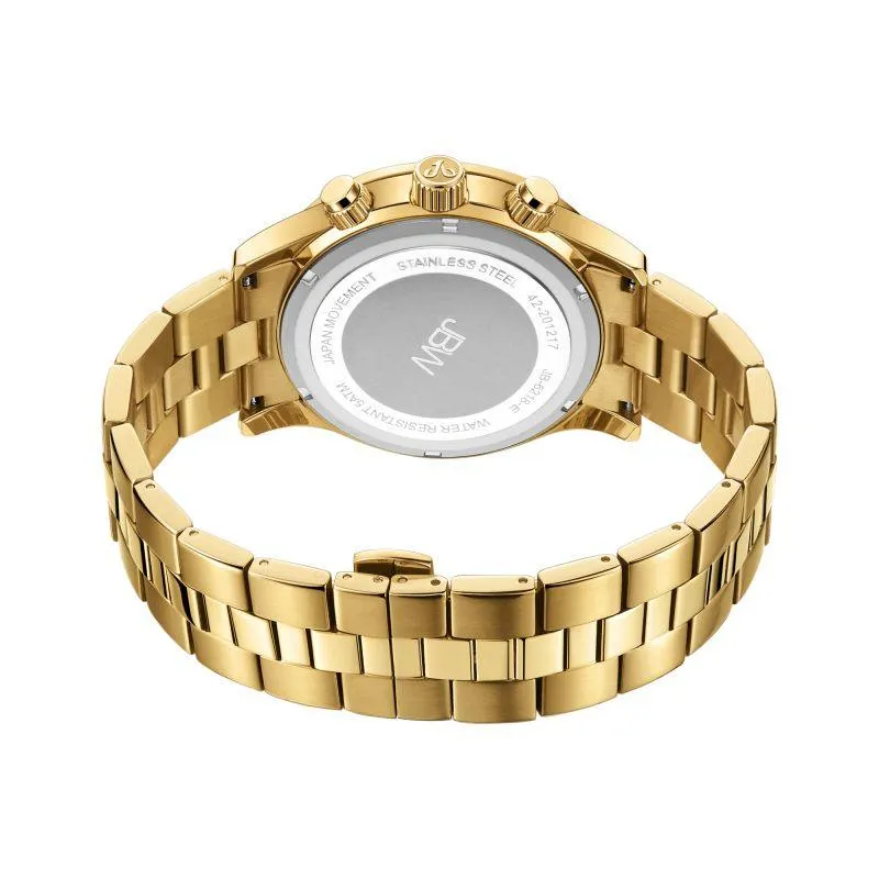 JBW Mens Delano 0.20 ctw Diamond 18k gold-plated stainless-steel Watch JB-6218-E
