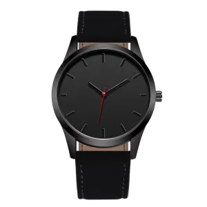 Large Dial Military Quartz Men Watch  Leather Sport watches High Quality Clock Wristwatch