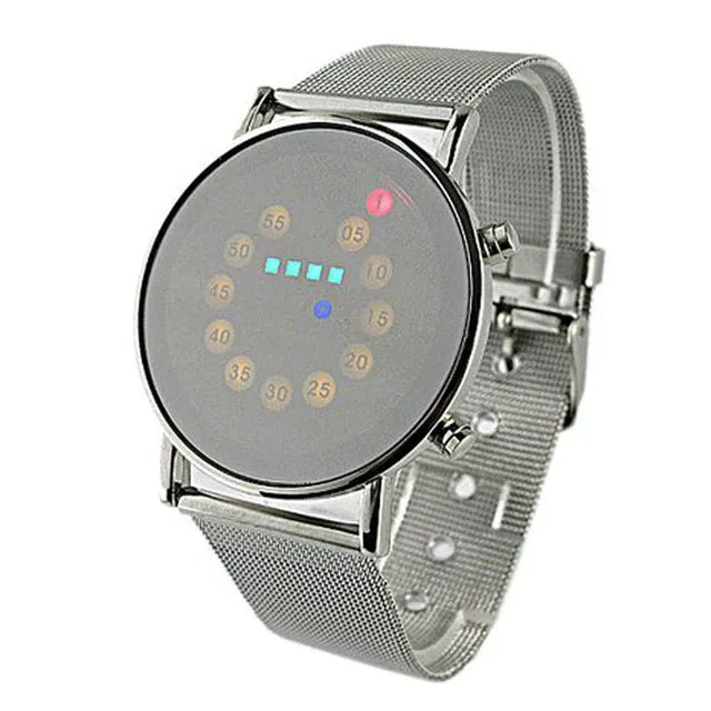 LED Light Men Wrist Watch Stainless Steel Fashion For Special Charming Style Wholesale reloj depotivo hombre часы мужские