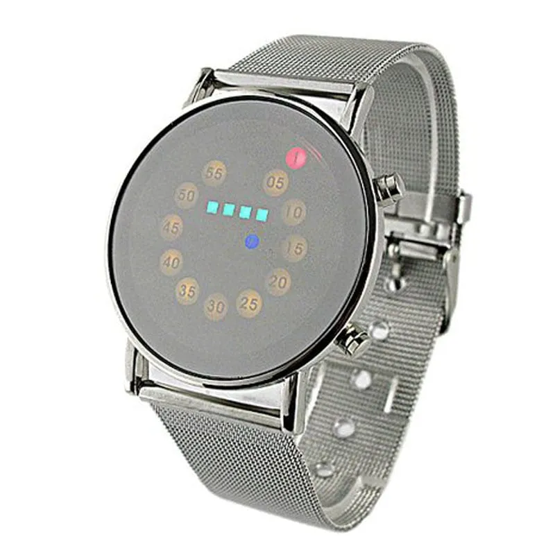 LED Light Men Wrist Watch Stainless Steel Fashion For Special Charming Style Wholesale reloj depotivo hombre часы мужские