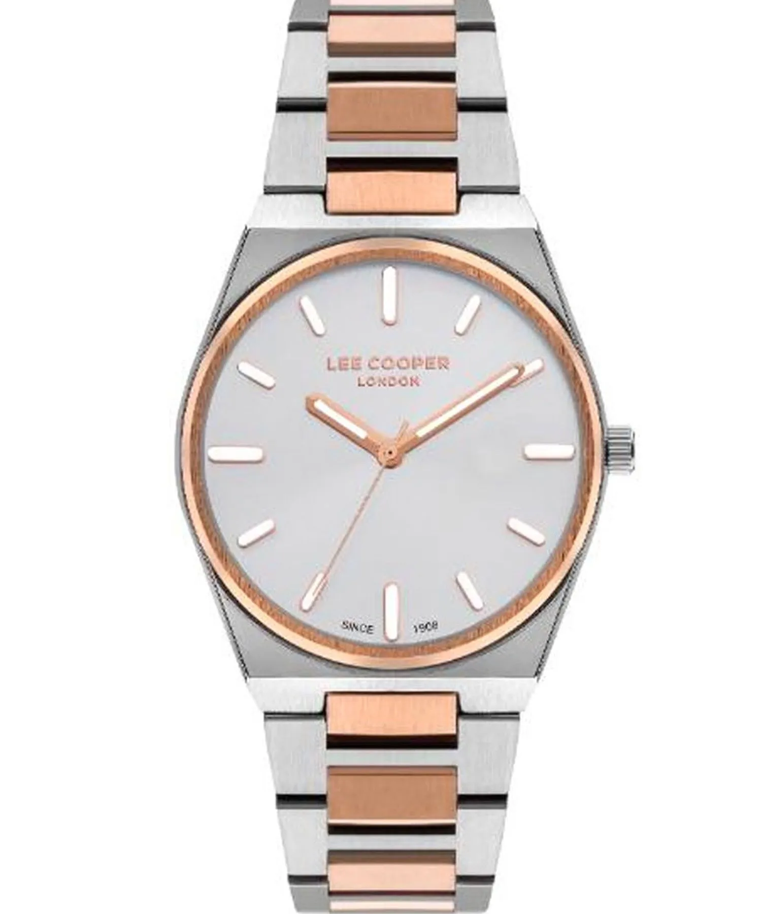 Lee Cooper  Women's Watch Silver Dial Two Toned Metal Strap, LC07609.530