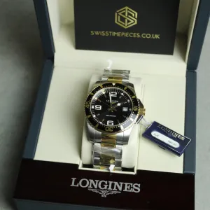 LONGINES HydroConquest Quartz Stainless Steel Black Dial Mens Watch L37403567