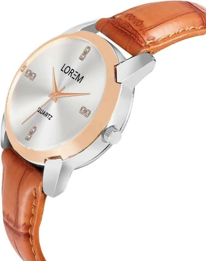LOREM Silver Stylish Dial Analog Watch For Women LR344