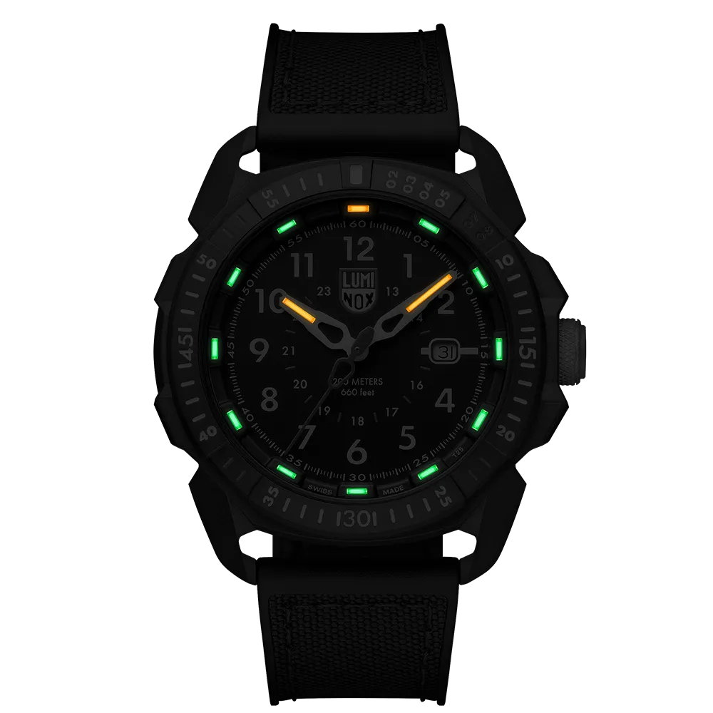 Luminox Men's Ice-Sar Arctic 1000 Series Black Rubber Strap Black Analog Dial Quartz Watch - XL.1001