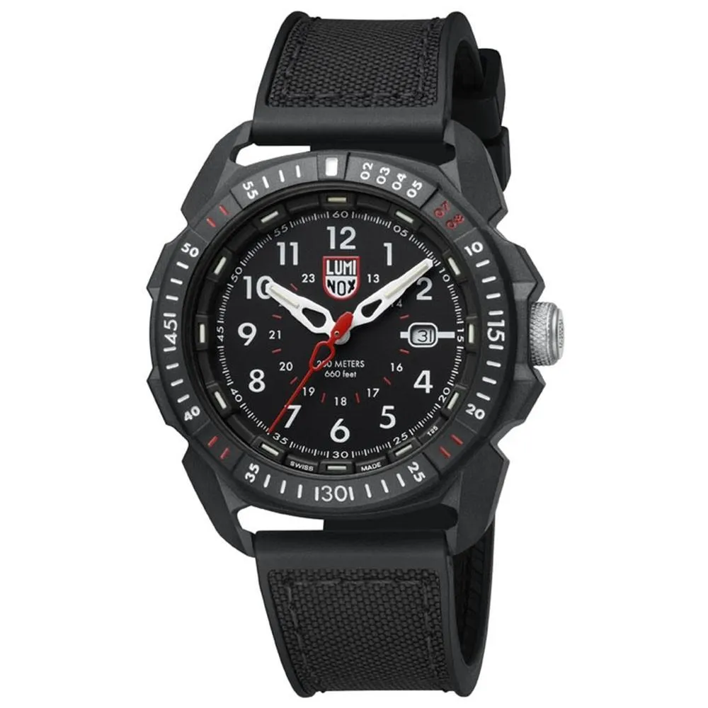 Luminox Men's Ice-Sar Arctic 1000 Series Black Rubber Strap Black Analog Dial Quartz Watch - XL.1001