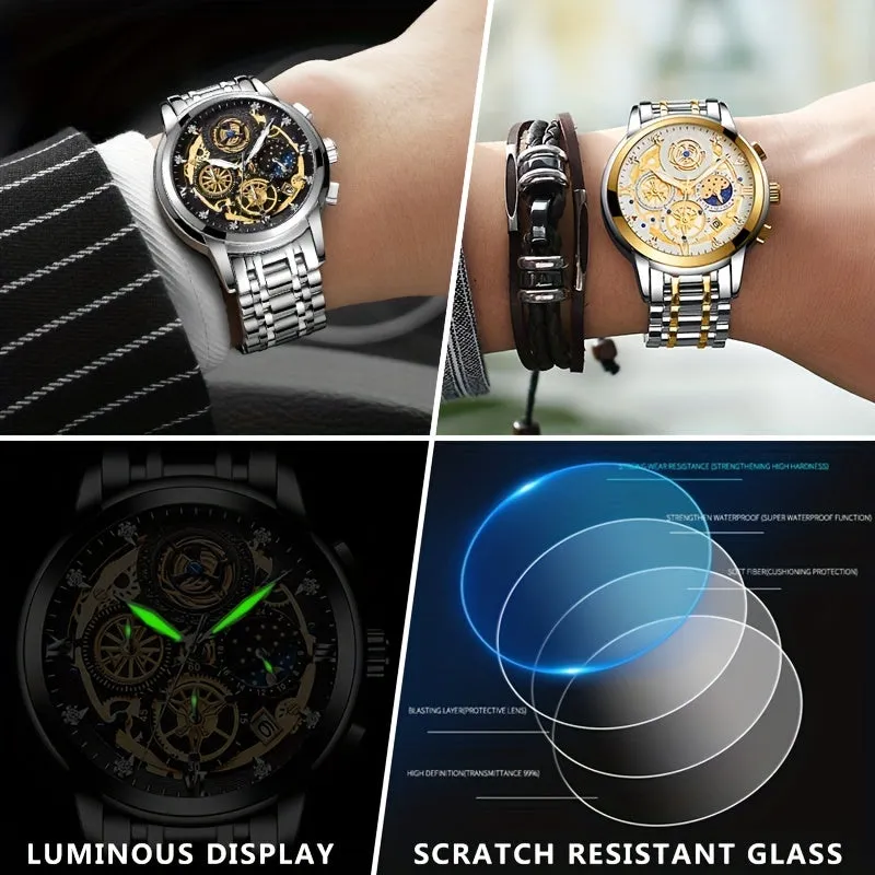 Luxury Mens Business Watch Waterproof High Quality