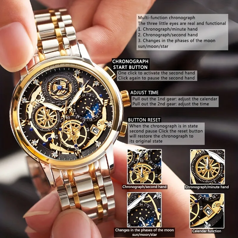 Luxury Mens Business Watch Waterproof High Quality