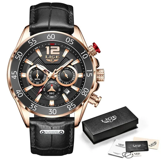 Luxury Silicone Sports Watch Men Quartz Clock Waterproof Wristwatches
