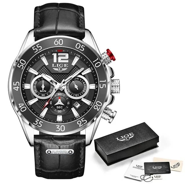 Luxury Silicone Sports Watch Men Quartz Clock Waterproof Wristwatches