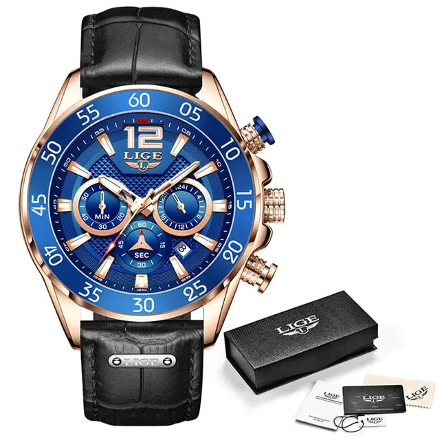 Luxury Silicone Sports Watch Men Quartz Clock Waterproof Wristwatches