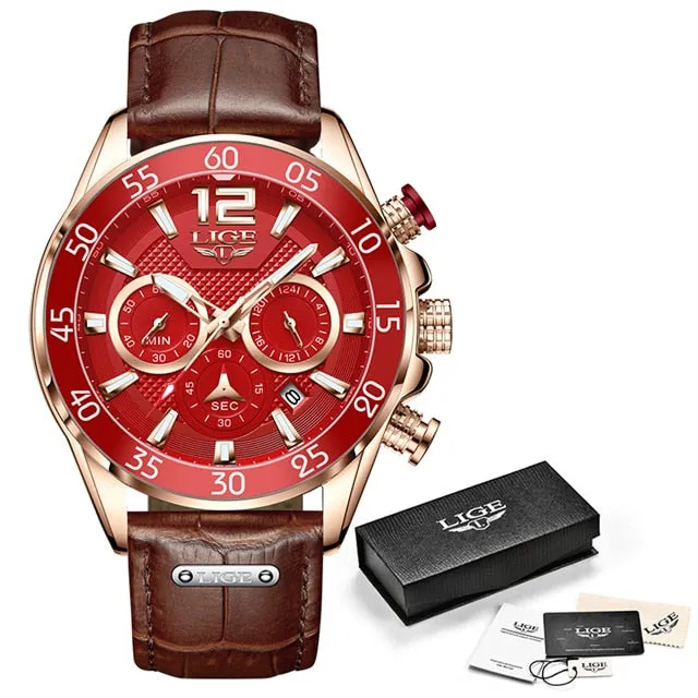 Luxury Silicone Sports Watch Men Quartz Clock Waterproof Wristwatches