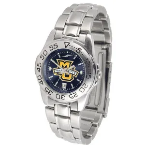 Marquette Golden Eagles Ladies AnoChrome  Steel Band Sports Watch