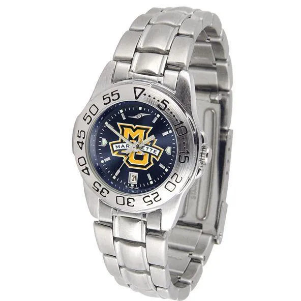 Marquette Golden Eagles Ladies AnoChrome  Steel Band Sports Watch