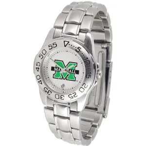 Marshall Thundering Herd Ladies Steel Band Sports Watch