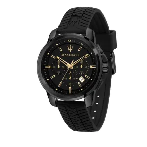 Maserati Black Silicone Quartz Fashion Men's Watch R8871621011