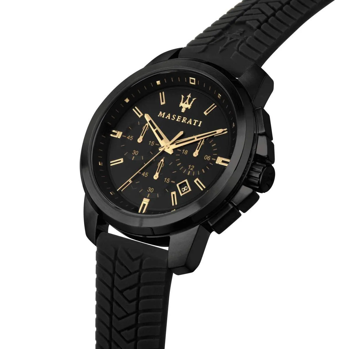 Maserati Black Silicone Quartz Fashion Men's Watch R8871621011